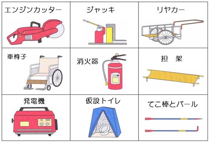 資機材９種